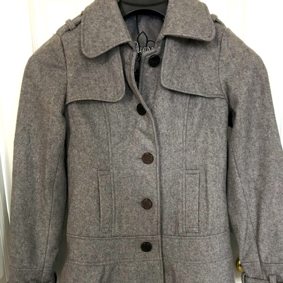 Guess Vintage Wool Gray Peacoat - Picture 3 of 16